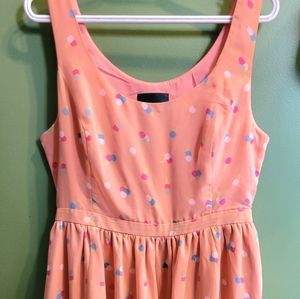 Modcloth Pastel Coral Ice Cream Dress in Size Large